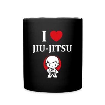 Jiu Jitsu - Tasse einfarbig - Schwarz - Vorne