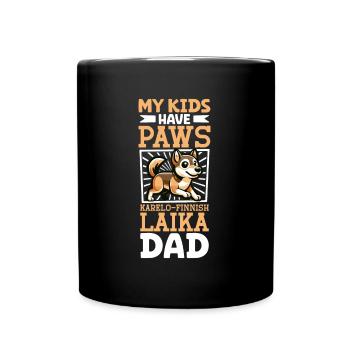 Papa Karélo-Finlandais Laika - Mug uni - noir - Devant