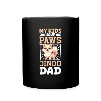 Korea Jindo Dog Dad - Full Colour Mug - black - Front