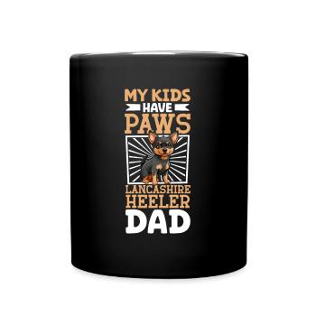 Lancashire Heeler Dad - Full Colour Mug - black - Front
