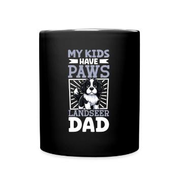 Landseer Papa - Mug uni - noir - Devant