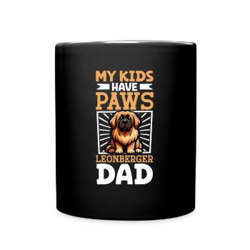 Leonberger Papa - Tasse einfarbig - Schwarz - Vorne