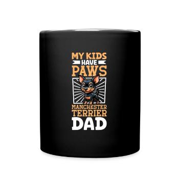 Manchester Terrier Dad - Full Colour Mug - black - Front