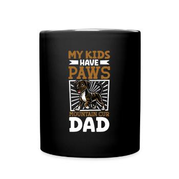 Mountain Cur Papa - Tasse einfarbig - Schwarz - Vorne