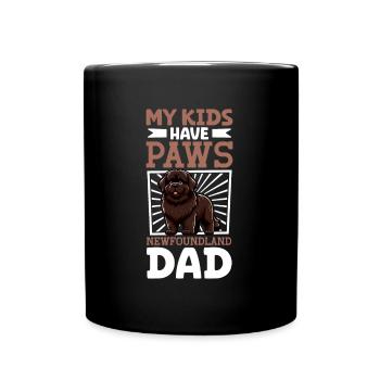 Newfoundland dad - Full Colour Mug - black - Front