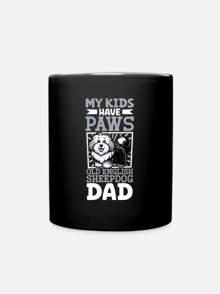 Bobtail Papa - Tasse einfarbig - Schwarz