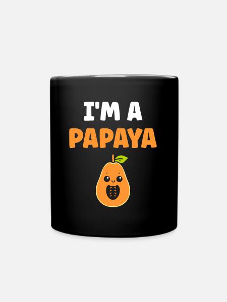 Papaya - Full Colour Mug - black