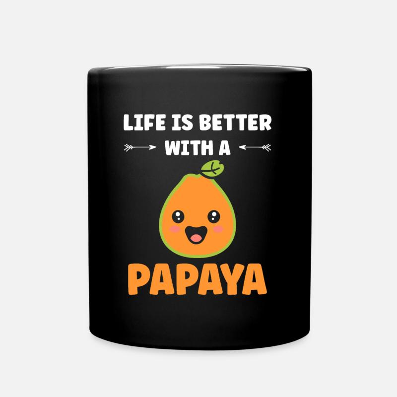 Papaya - Full Colour Mug - black
