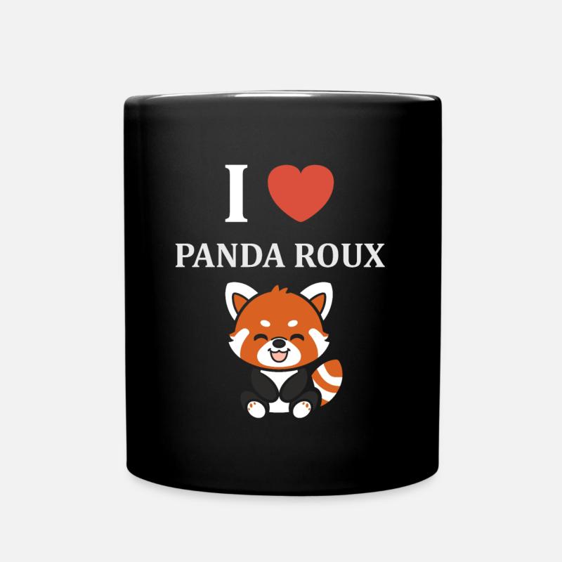 Panda roux - Mug uni - noir