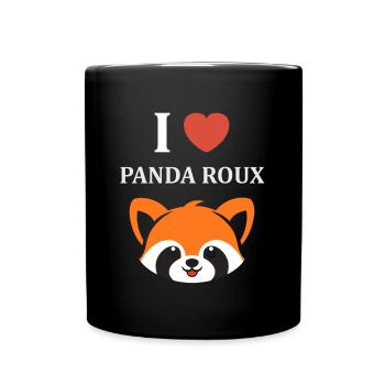 Panda roux - Mug uni - noir - Devant