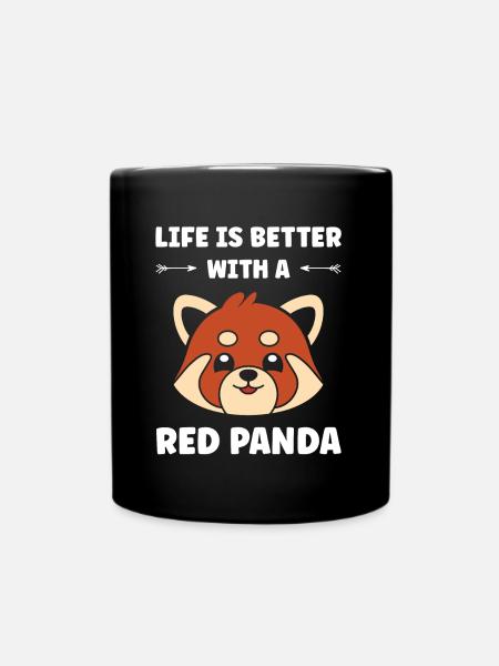 panda roux - Mug uni - noir