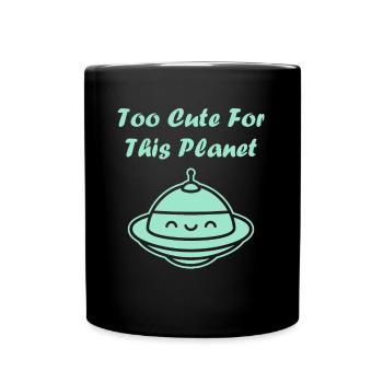 flying saucer - Full Colour Mug - black - Front