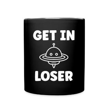 flying saucer - Full Colour Mug - black - Front