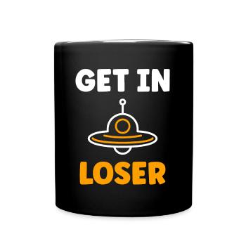 flying saucer - Full Colour Mug - black - Front
