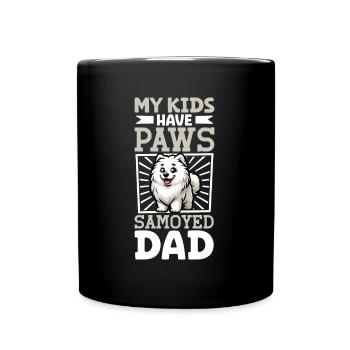 Papa Samoyède - Mug uni - noir - Devant