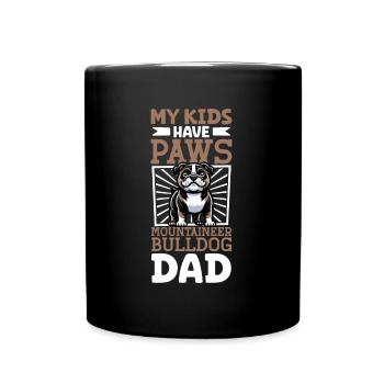 Serrano Bulldog Dad - Full Colour Mug - black - Front