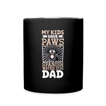 Spanish Water Dog Dad - Full Colour Mug - black - Front