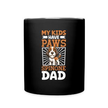 Spinone Italiano Papa - Mug uni - noir - Devant