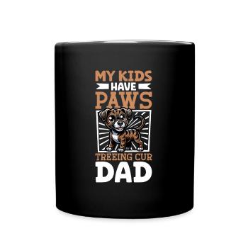 Treeing Cur Papa - Tasse einfarbig - Schwarz - Vorne