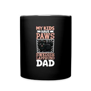 Papa Lapon suédois - Mug uni - noir - Devant