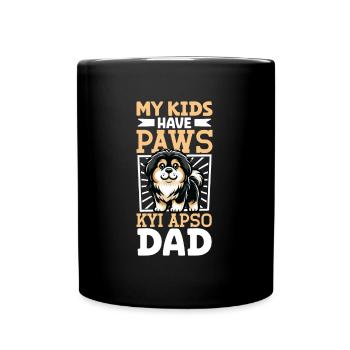 Papa tibétain Kyi Apso - Mug uni - noir - Devant