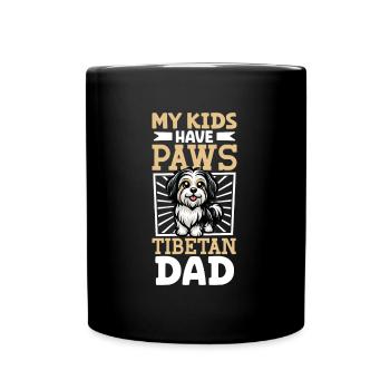 Tibetan Terrier Dad - Full Colour Mug - black - Front