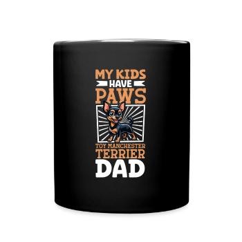 Manchester Terrier Dad - Full Colour Mug - black - Front