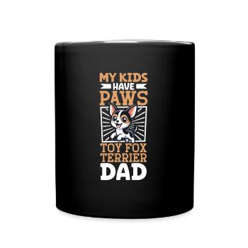 American Toy Terrier Papa - Tasse einfarbig - Schwarz - Vorne