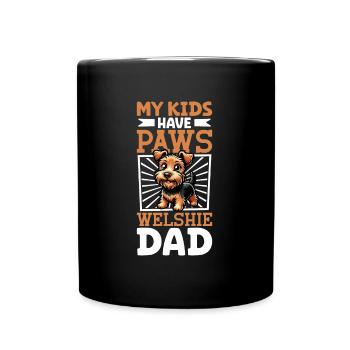Welsh Terrier Dad - Full Colour Mug - black - Front