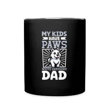White Shepherd Dad - Full Colour Mug - black - Front