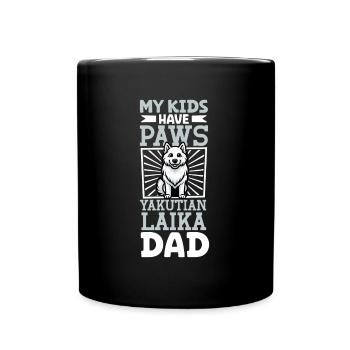 Yakutskaya Laika Papa - Tasse einfarbig - Schwarz - Vorne