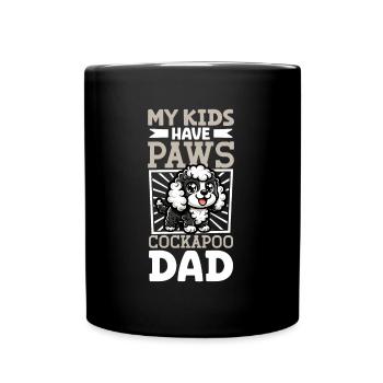 Cockapoo Papa - Tasse einfarbig - Schwarz - Vorne