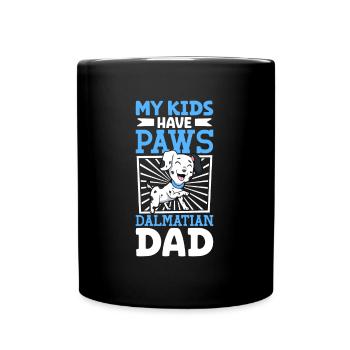 Dalmatiner Papa - Tasse einfarbig - Schwarz - Vorne