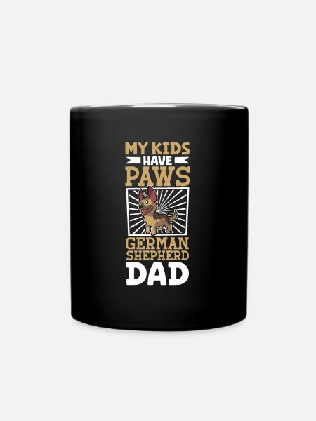 German Shepherd Dad - Full Colour Mug - black