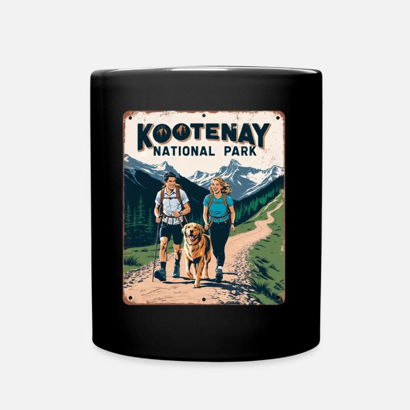 Kootenay National Park Adventure Nature - Full Colour Mug - black