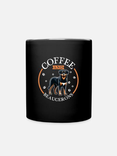 Café et Beauceron - Mug uni - noir