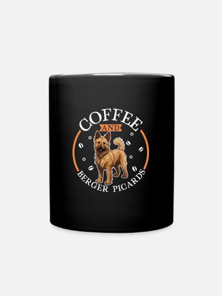 Kaffee und Berger Picar - Tasse einfarbig - Schwarz