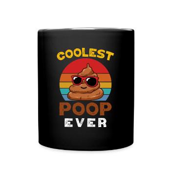 Caca Drôle Dicton Toilettes Le Caca Le Plus Cool Jamais - Mug uni - noir - Devant