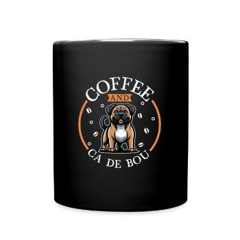 Kaffee und Ca de Bou - Tasse einfarbig - Schwarz - Vorne