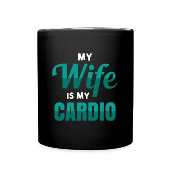 Fitness Endurance Training Ma femme est mon cardio - Mug uni - noir - Devant