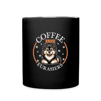 Café et Eurasier - Mug uni - noir - Devant