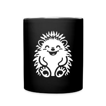 Hedgehog - Full Colour Mug - black - Front