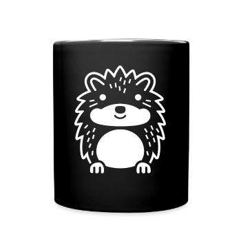 hedgehog - Full Colour Mug - black - Front