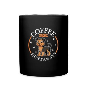 Coffee and Huntaway - Full Colour Mug - black - Front