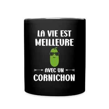 cornichon - Mug uni - noir - Devant