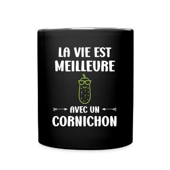 cornichon - Mug uni - noir - Devant