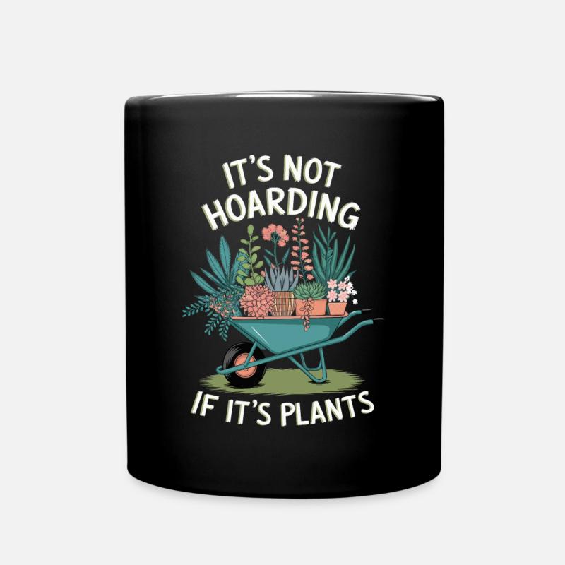 Gartenarbeit Garten Gärtner Pflanzen - Tasse einfarbig - Schwarz