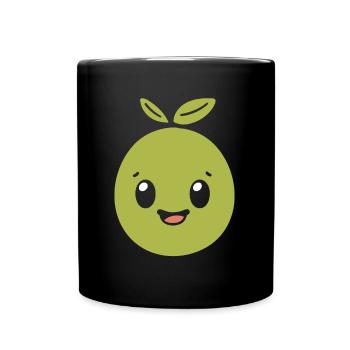 Olive - Tasse einfarbig - Schwarz - Vorne