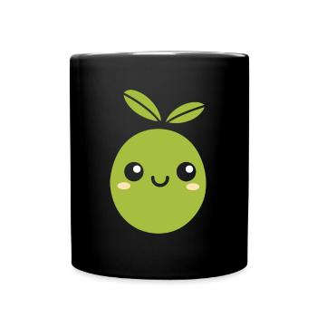 Olive - Tasse einfarbig - Schwarz - Vorne