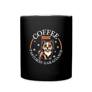 Kaffee und Pastor Garafiano - Tasse einfarbig - Schwarz - Vorne